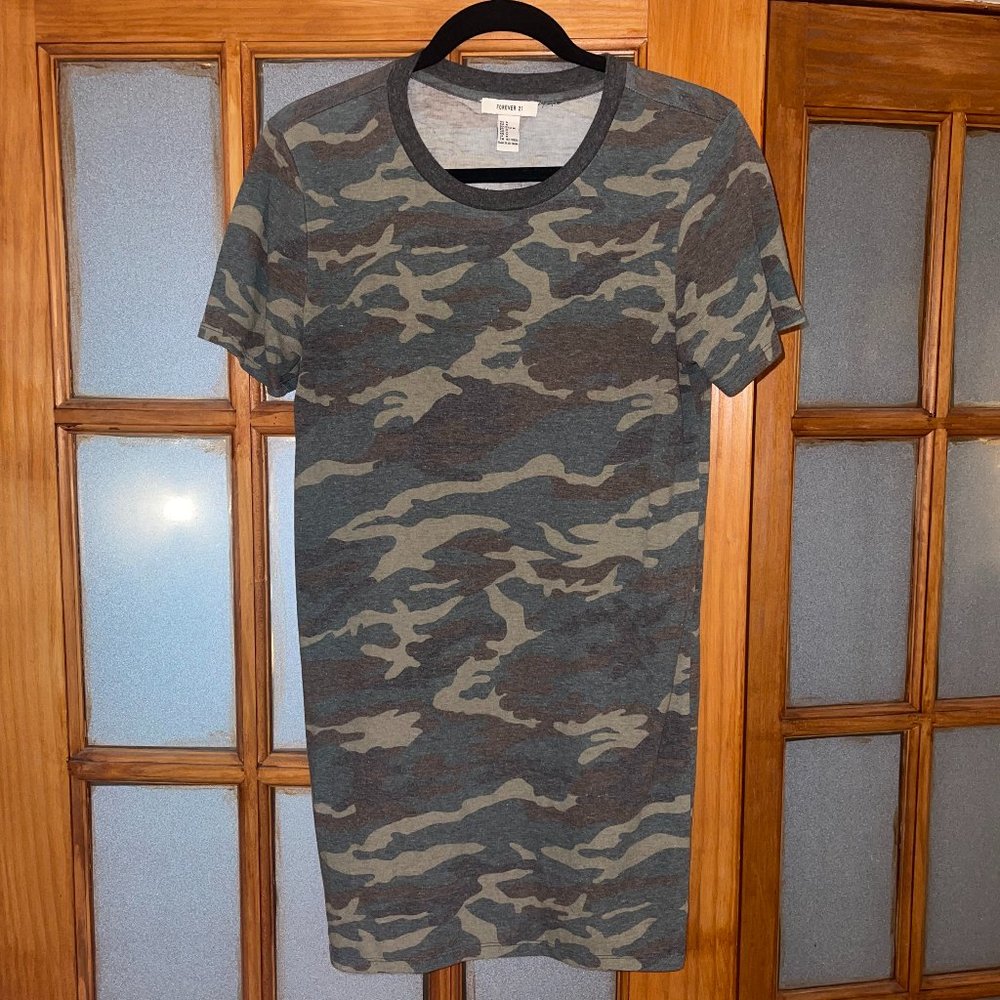 Camo T-Shirt Dress